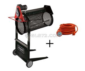 SETACCIO ROTANTE ELETTRICO 360W BOCCA ø 40 CM SCHEPPACH RS400 + PROLUNGA