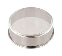 Setaccio rotondo in acciaio inossidabile con filtro fine a 40 maglie, leggero e resistente, per lievito in polvere, farina, sale e cacao in polvere (B)