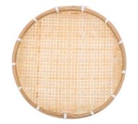 Setaccio Rotondo in Bambù Cestino Intrecciato Ciotola Da Portata Di