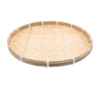 Setaccio Rotondo in Bambù Ciotola Da Portata Di Cestino Intrecciato