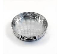 Setaccio standard da laboratorio, Setaccio for prove di laboratorio su ghiaia, apertura del foro quadrato da 20 cm, coperchio e vassoio cromati da 0,075-90 mm(37.5 mm)