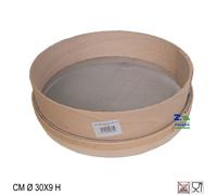 SETACCIO TONDO STRUTTURA IN LEGNO CM 30 CON RETE FINE ZINCATA PER FARINA SPEZIE
