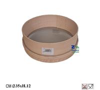 SETACCIO TONDO STRUTTURA IN LEGNO CM 35 CON RETE FINE ZINCATA PER FARINA SPEZIE