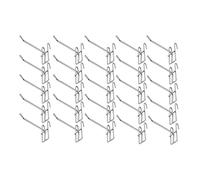 Setaria Viridis Ganci per pannello forato, staffa da parete per griglia, staffe da parete, pioli per pannello forato, ganci per organizzare set di 15 (25)