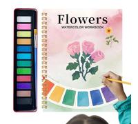 Setauoo Cartella di lavoro ad | Libri ad per adulti principianti con 12 colori - Kit artistico Forniture da colorare per imparare a casa, scuola, viaggi, lezioni d'arte per