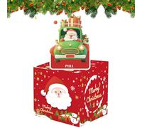 Setauoo Cassetta per Banconote con Estrazione - Porta Denaro Natalizio Divertente con 50 Buste Trasparenti | Decorazione Stagionale per Natale Compleanni Feste in Casa Adulti Halloween