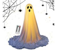 Setauoo Fantasma Illuminato Per Esterni | Luci Spettrali per Feste con Telecomando - Decorazione per Halloween a Tema Horror per Feste Vacanze Stanze degli Enigmi Cortili Giardini e Portici