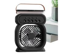 Setauoo Ventilatore con,Ventilatore Nebulizzatore Portatile da Scrivania - Alimentato a Batteria Silenzioso 3 Velocità per Camera Soggiorno Esterno Estate Viaggi