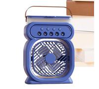 Setauoo Ventilatore Nebulizzatore Portatile - Ventilatore Nebulizzatore Portatile da Scrivania,Circolatore d'Aria Umidificatore Ricaricabile Silenzioso con Luce Notturna per Casa Camera da Letto