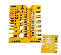 Setauoo Verificatore Filetti | Strumento di Misura ad Alta Precisione e Robusto | Calibro Per Filo E Lamiera - Per Officina Elettricista Riparatore Falegname Architetto Ingegnere