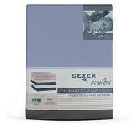 SETEX Lenzuola ad Angoli Elastici, Azzurro, 180 x 200 x 25