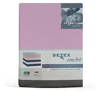 SETEX Lenzuolo con Angoli Elasticizzati in Flanella 1210 200200 407 296 (SE0) Elastici, Cotone, Lilla, 180 x 200 cm