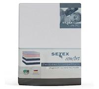 SETEX Lenzuolo con Angoli Elasticizzati in Flanella 1210 180200 407 321 (SE0) Elastici, Cotone, Bianco, 100 x 200 cm