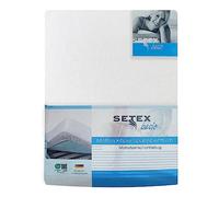SETEX, Molton, coprimaterasso, con Elastico agli Angoli, di Colore Bianco, 1308, Cotone, Bianco, 120 x 200 cm