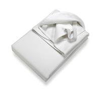 SETEX Molton - Coprimaterasso impermeabile a 2 strati, 140 x 220 cm, in 100% cotone, in gomma angolare, colore: Bianco