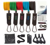 SETGOWELL Set Elastici Fitness Di Resistenza Con 5 Diverse Bande Elastiche