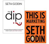 Seth Godin 2 Books Collection Set (The Dip and This is Marketing)