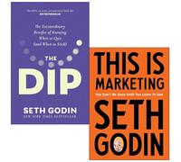 Seth Godin 2 Books Collection Set (The Dip and This is Marketing)