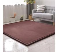 SETHEPACE 3CM Addensato Tappeto Gioco Bambini, Tappeto Morbido Neonato Gattonamento, Antiscivolo Tappeti Bambini Cameretta per Ragazzi, Ragazze(Caffè, 100 * 100CM)