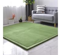 SETHEPACE Tappeto Bimbi, Antiscivolo Tappeto per Gattonare, 3CM Addensato Tappeto Neonato Gattonamento, Tappeto Cameretta Bambino(Verde Muschio, 150 * 150CM)