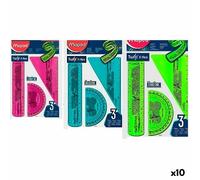 Seti di righelli Maped Twist'n Flex Original 3 Pezzi 10 Unità