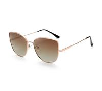 SETNGB Eleganti occhiali da sole polarizzati anti-UV a forma di occhio di gatto per donna, ideali per viaggi, fotografia di strada, guida e protezione solare, C2, 143 * 142 * 50mm