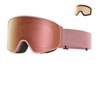 SETNGB Occhiali da sci ribaltabili fotocromatici alla moda per uomo e donna 2026, antiappannamento, doppia lente, occhiali da snowboard, Sugar Silk Peach Mist, 1 pezzo