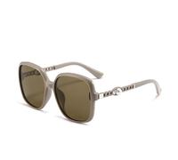 SETNGB Occhiali da sole polarizzati oversize da donna per viaggi all'aperto, fotografia di strada, protezione solare e protezione dai raggi UV, marrone, 150 * 149 * 57 mm