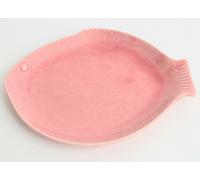 Seto ware Piatto Ceramica Giapponese Mola Mola Forma Pesce Rosa made in Japan