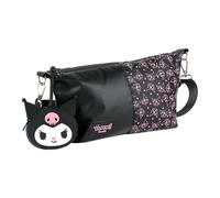 BORSETTA KUROMI CON TRACOLLA REGOLABILE PORTACHIAVI ACCESSORIO DA PASSEGGIO