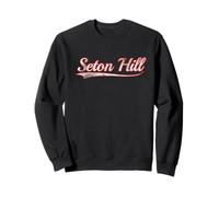 Seton Hill Vintage Varsity Distressed Throwback Style Felpa