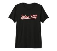 Seton Hill Vintage Varsity Distressed Throwback Style Maglietta Premium