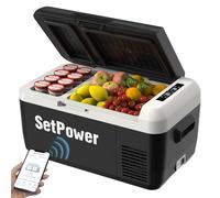 Setpower PT30 12 V Frigorifero Dual Zone 32 Quart Frigorifero Auto 12V Frigorifero Portatile Frigorifero Elettrico per Veicoli SUV Van RV Camion Auto Camping Road Travel