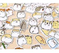 SetProducts Scrapbooking Lotto di 28 Adesivi Simpatico Hamster - Stickers Criceto Alta qualità - Bullet Journal, Kawaii, Decorazione, Personalizzazione, Creazione, Fai da Te, Tempo Libero Creativo
