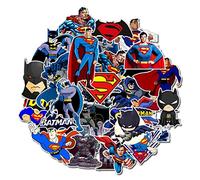 SetProducts Top Adesivi! Lotto di 45 Piccoli Superman e Batman - Fumetti di Finitura - Adesivi Non Voluminosi HD - Bomb, Super Heros, Marvel - Personalizzazione, Scrapbooking, Bullet Journal