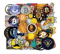 SetProducts Top Adesivi ! Lotto di 49 Adesivi Bitcoins - Stickers Vinili - Non Volgari i Alta qualità - Fashion, Bomb - Scrapbooking, Personalizzazione Computer, Valigie...
