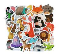 SetProducts Top Adesivi ! Lotto di 50 Adesivi Animali - Stickers Vinili - Non Volgari di Alta qualità Animali - Personalizzazione Computer, Laptop, Valigie, Moto, Skateboard