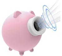 SETSCZY Maiale Suzione Vibratore Succhia Capezzoli e Clitoride Silicone Ricarica Stimolatore del Clitoride Seno Pompa Massaggiatore Sex Toys Enlarger per Donne,Rosa