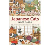 Setsu Broderick Japanese Cats - 12 Blank Note Cards (Poster)