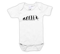 Settantallora Body Neonato Evoluzione Sci L'Uomo è | Manica Corta, Grafica Sport: Evoluzione Sci L'Uomo è Nato per Sciare, Cotone Morbido, Idea Regalo per Nascita e Foto Ricordo