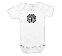 Settantallora Body Neonato Gabriele D'Annunzio Memento Audere Semper | Manica Corta, Cotone Ring-Spun, Girocollo e Costina 1x1, Vestibilità Regolare, Cura in Lavatrice, Corredino e Foto Ricordo