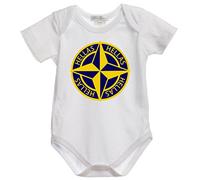 Settantallora Body Neonato Hellas Verona | Manica Corta, Cotone Ring-Spun, Girocollo e Costina 1x1, Vestibilità Regolare, Cura in Lavatrice e Foto Ricordo