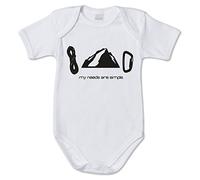 Settantallora - Body Tutina Bimbo Neonato J1253 Un Moschettone e Una Montagna è Sono Felice Taglia 12/18 Mesi