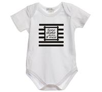 Settantallora - Body Tutina Bimbo Neonato J322 Sono Stato Dentro Nove Mesi Taglia 3/6 Mesi