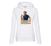 Settantallora Felpa Cappuccio Donna Sandro Mazzola | Sandro Mazzola, Il Baffo e Bandiera Eterna nerazzurra in una grafica dedicata al grande calcio italiano