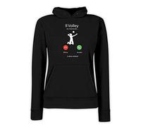 Settantallora - Felpa con Cappuccio Donna J3674 Il Volley Mi Sta Chiamando e io Devo Andare