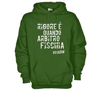 Settantallora - Felpa con Cappuccio KF14 Rigore è Quando Arbitro Fischia Cit. Taglia XXL