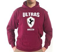 Settantallora - Felpa con Cappuccio KJ1337 Ultras Arezzo Taglia XXL