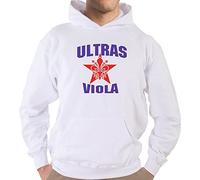 Settantallora - Felpa con Cappuccio KJ1597 Ultras Viola Curva Fiesole Taglia M