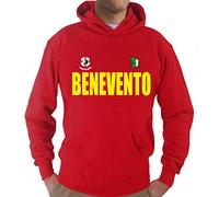 Settantallora - Felpa con Cappuccio KJ2724 Cittˆ d'Italia Benevento Taglia XL